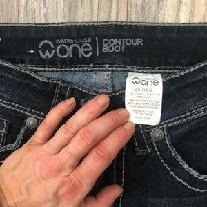 Warehouse one boot cut jeans